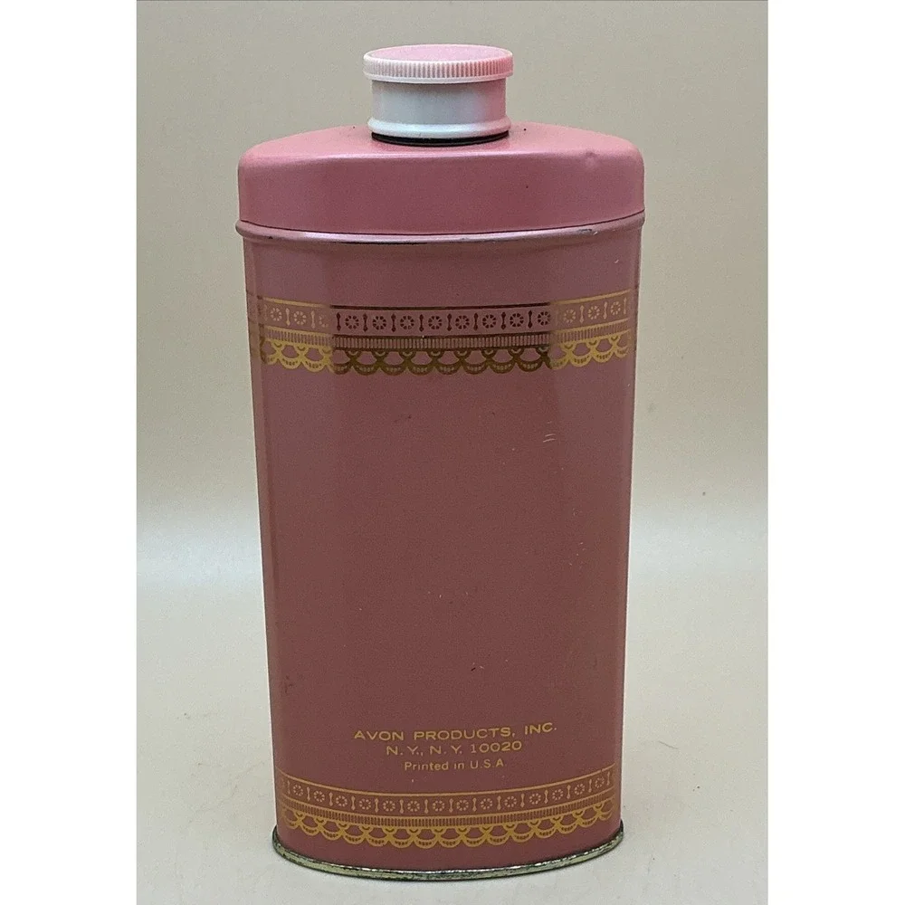 Vintage Avon Perfumed Talc Empty Tins;‎ 